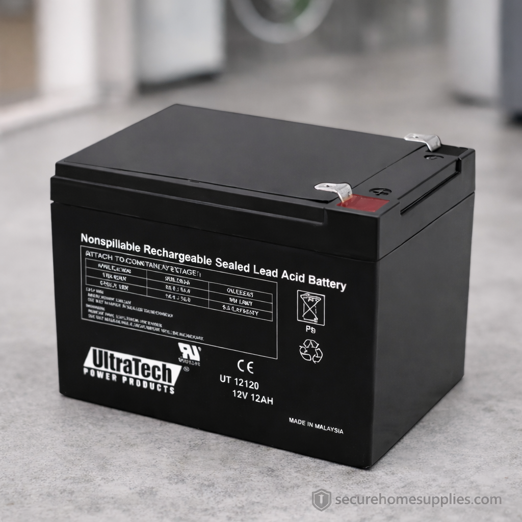 UltraTech 12V 12Ah Sealed Lead Acid Backup Battery – F2 Terminals