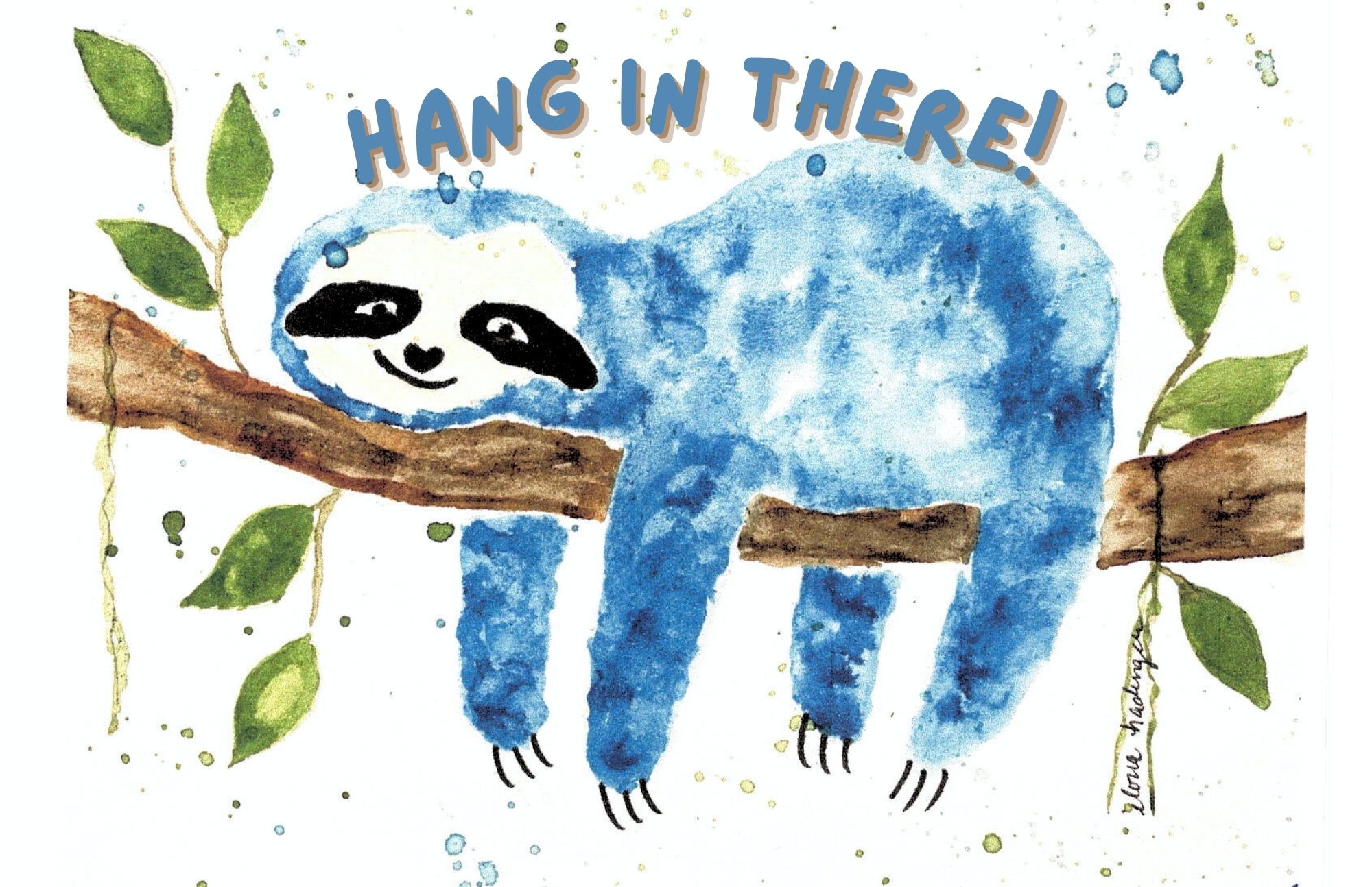Hang In There Note Card