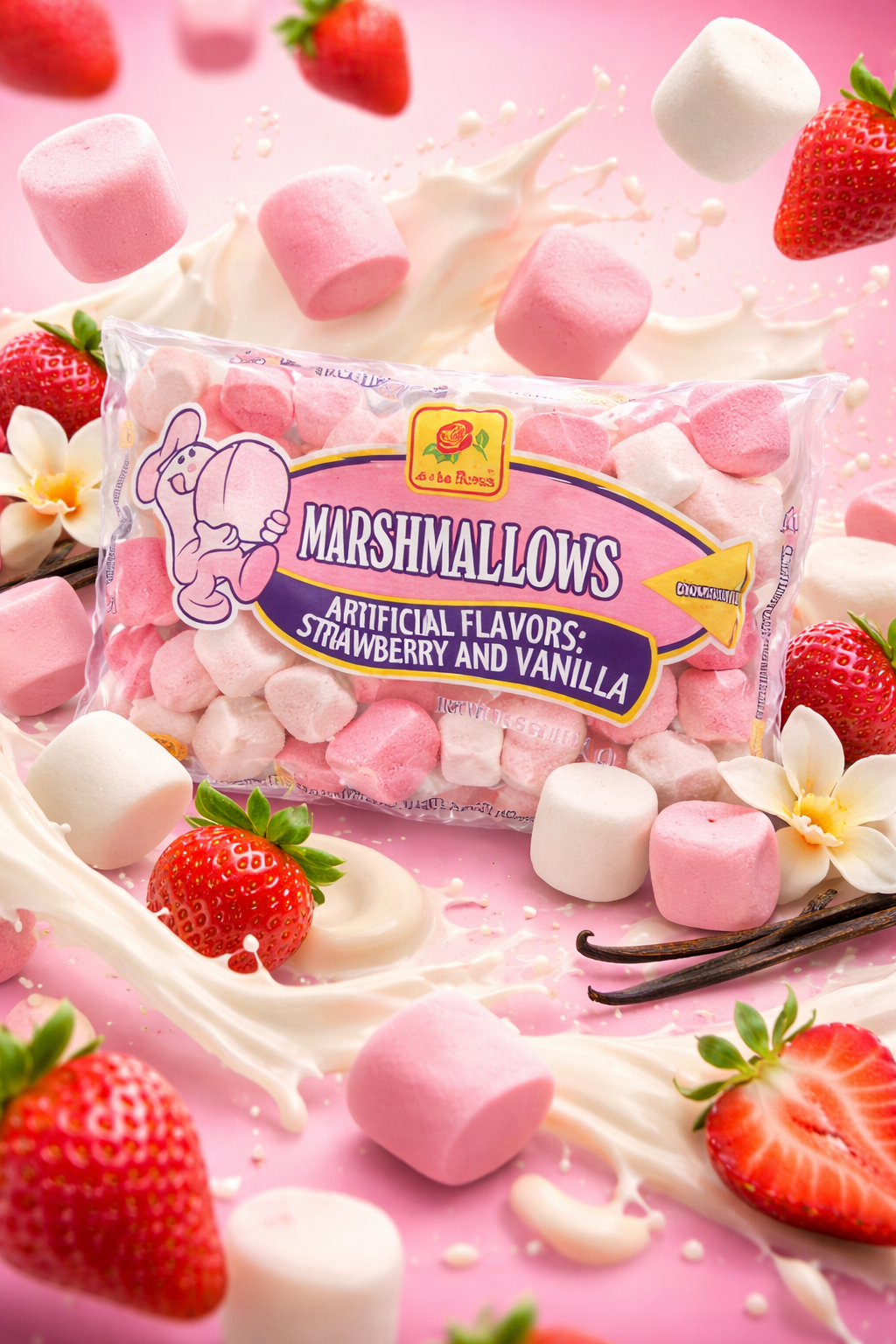 Strawberry & Vanilla Marshmallows