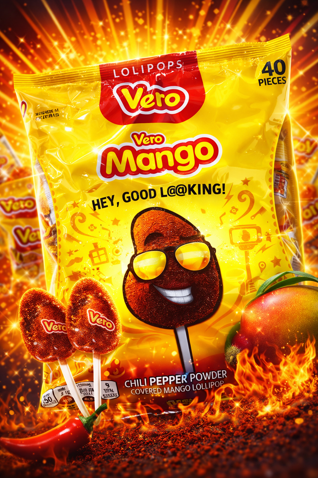 Vero Mango Chili Lollipops