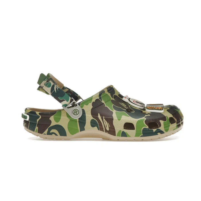 BAPE x Crocs classic clog green