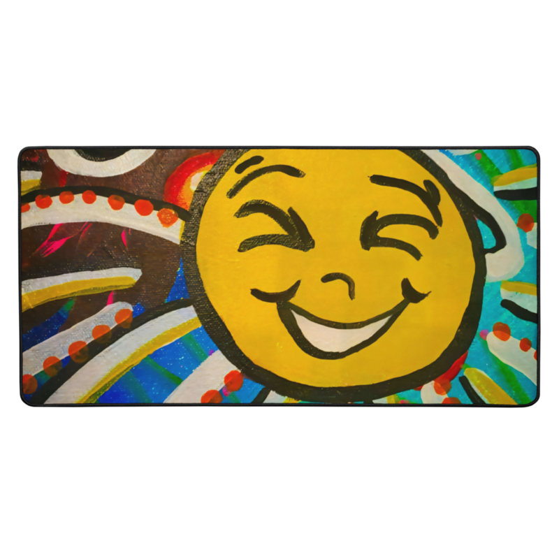 Happy Vibrance Sun Desk mat