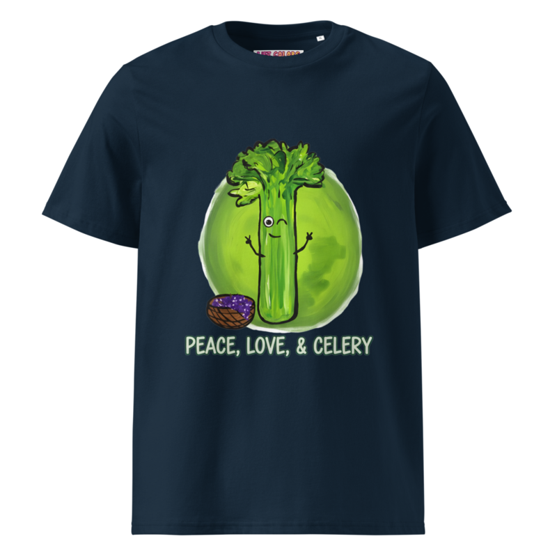 Organic Cotton Peace, Love, & Celery Shirt
