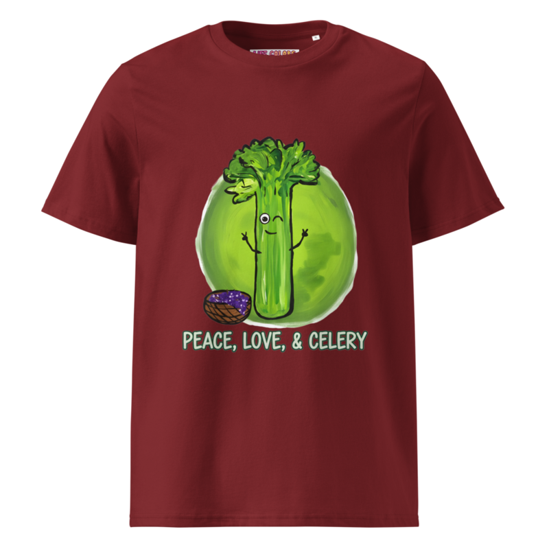 Organic Cotton Peace, Love, & Celery Shirt