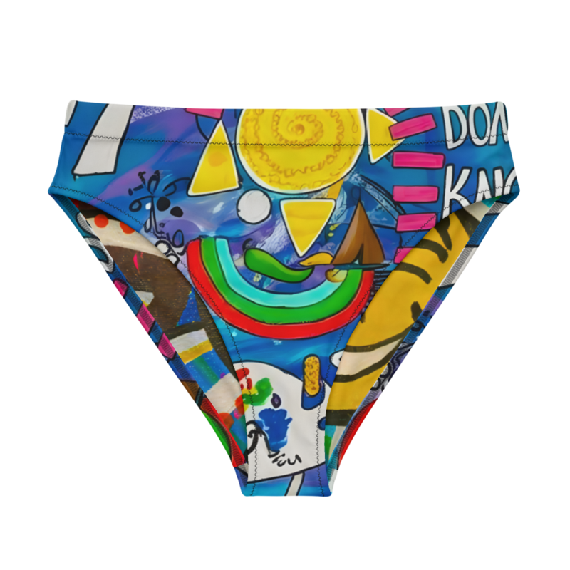 Recycled High-Waisted Bikini Bottom
