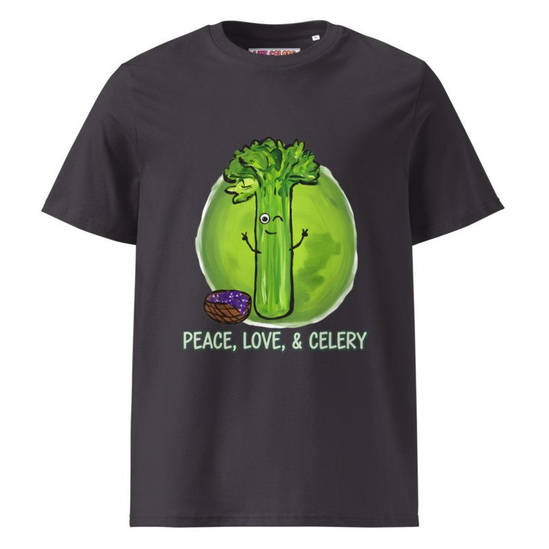 Organic Cotton Peace, Love, & Celery Shirt