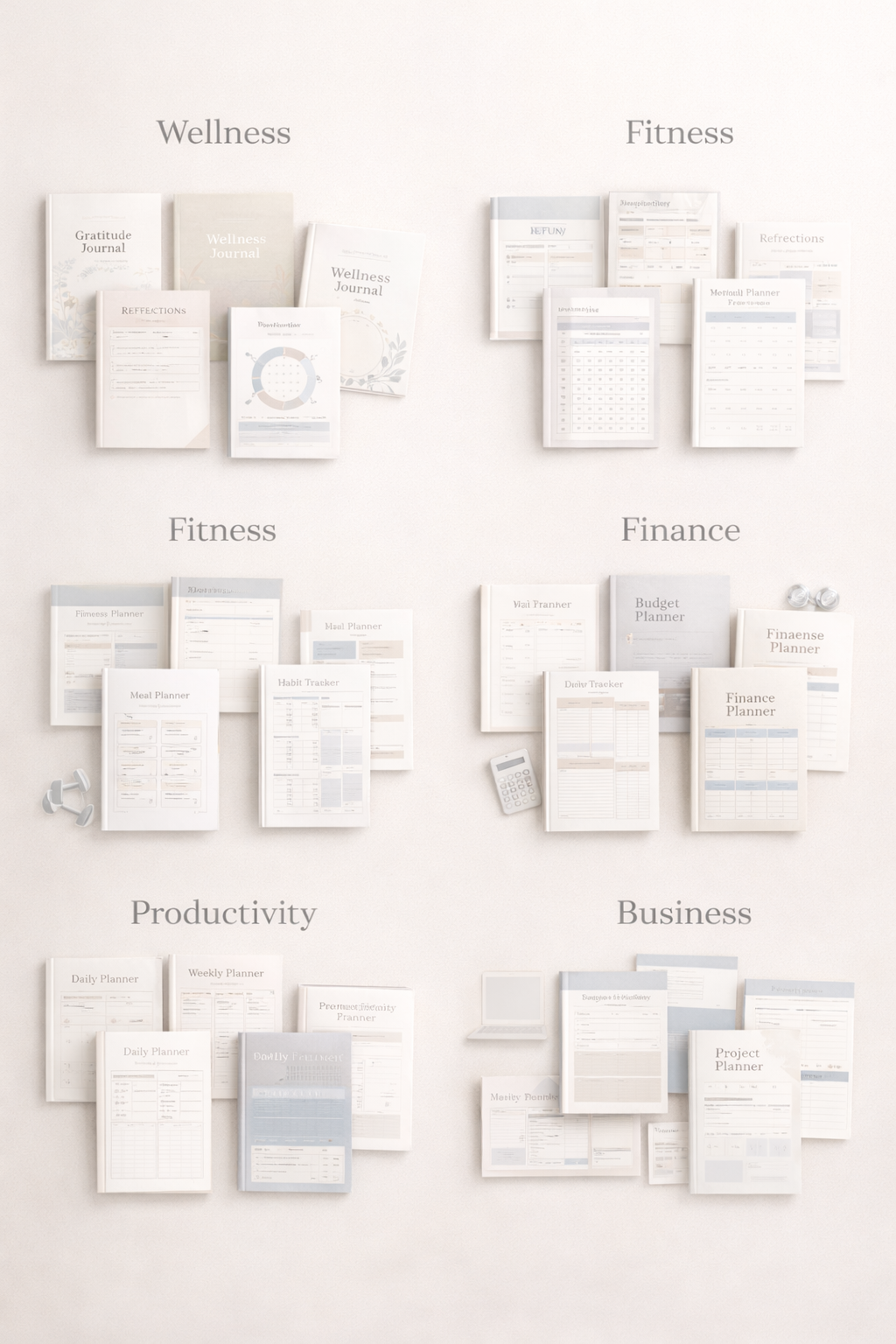 Canva Planner & Journal Mega Bundle (with MRR)