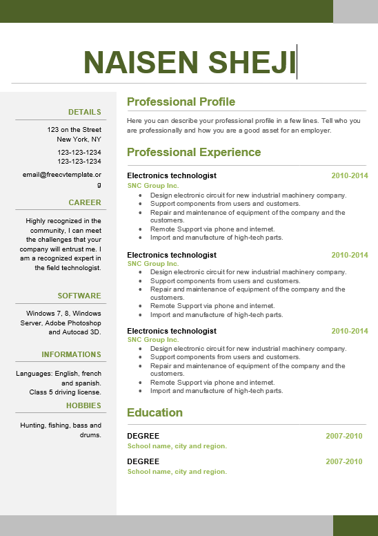 100 Professional CV Resume Templates Bundle