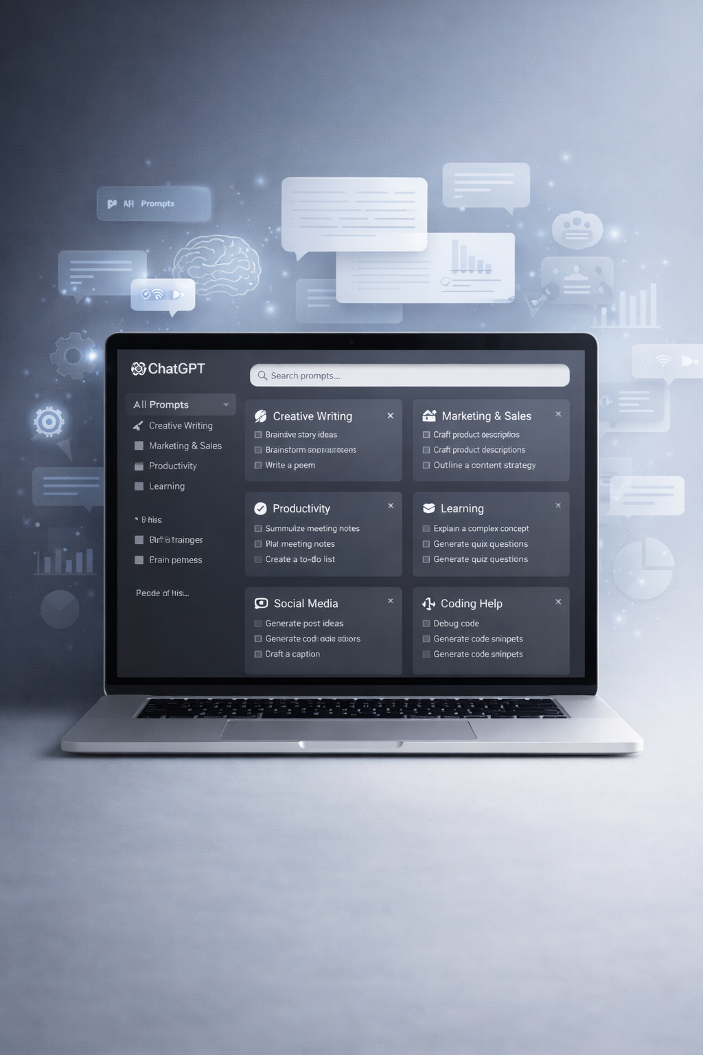 4000+ ChatGPT Prompts Mega Pack (Searchable)