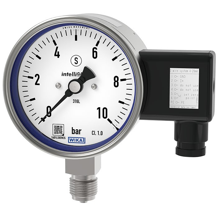 Models PGT23.100, PGT23.160 Bourdon tube pressure gauge with electrical output signal