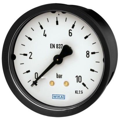Bourdon tube pressure gauge, copper alloy