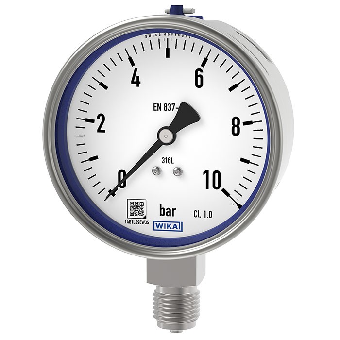 Models 232.30, 233.30 Bourdon tube pressure gauge, stainless steel
