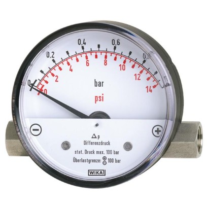 Models 700.01, 700.02 Differential pressure gauge With magnetic piston or with magnetic piston and separating diaphragm