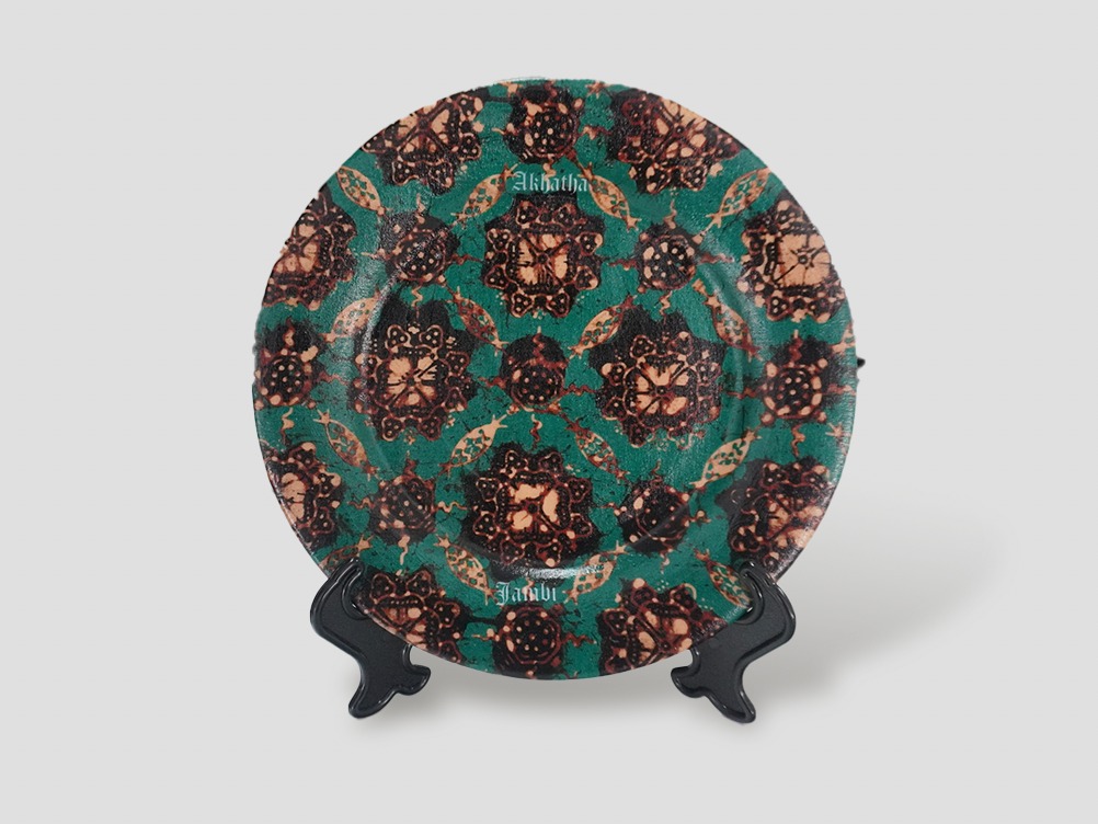 Batik Print Decorative Plate