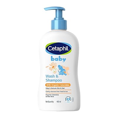 CETAPHIL BABY GENTLE FOAMING WASH AND SHAMPOO WITH ORGANIC CALENDULA 400ML