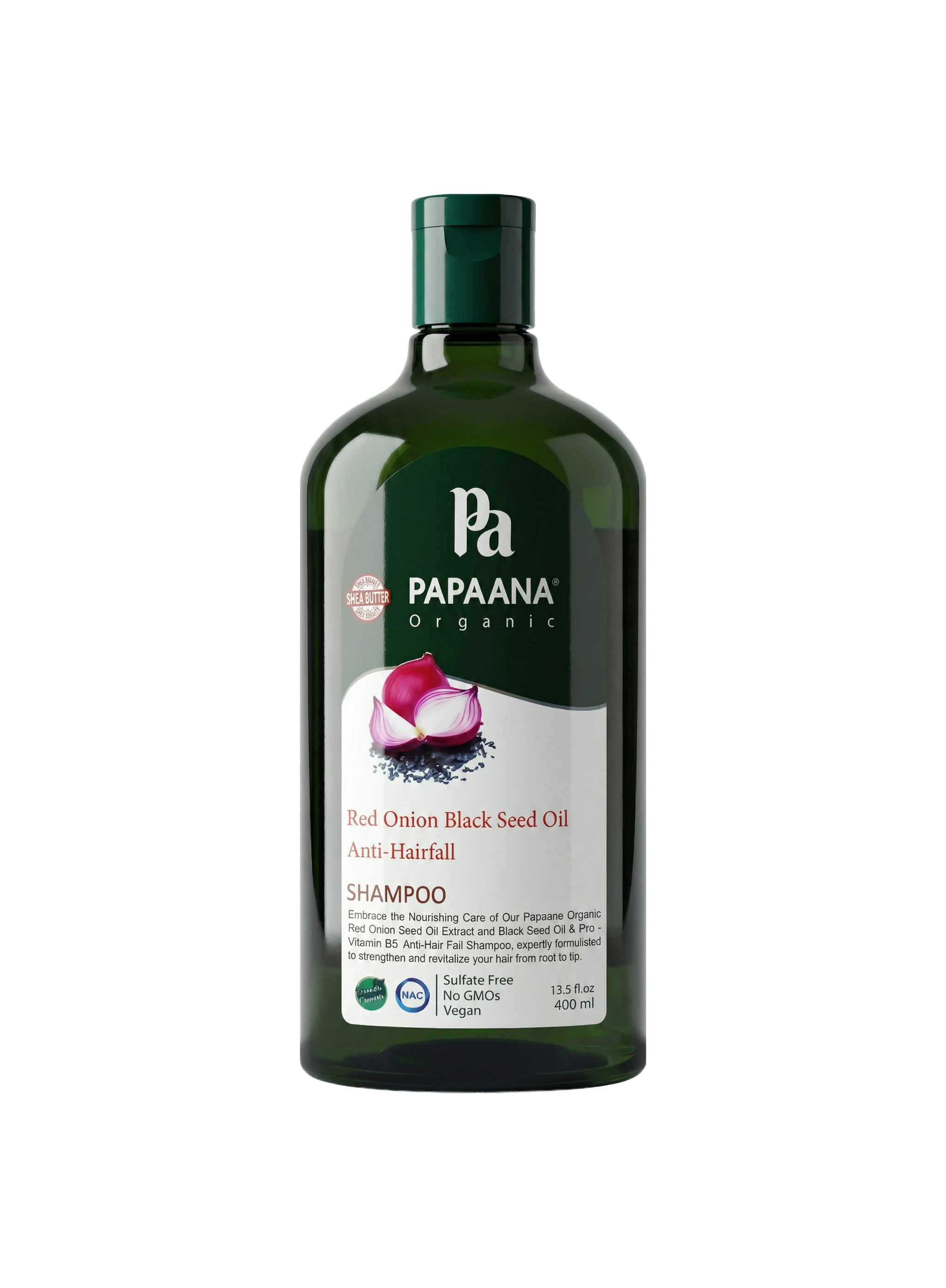 Papaana Organic Red Onion Black Seed Oil Shampoo