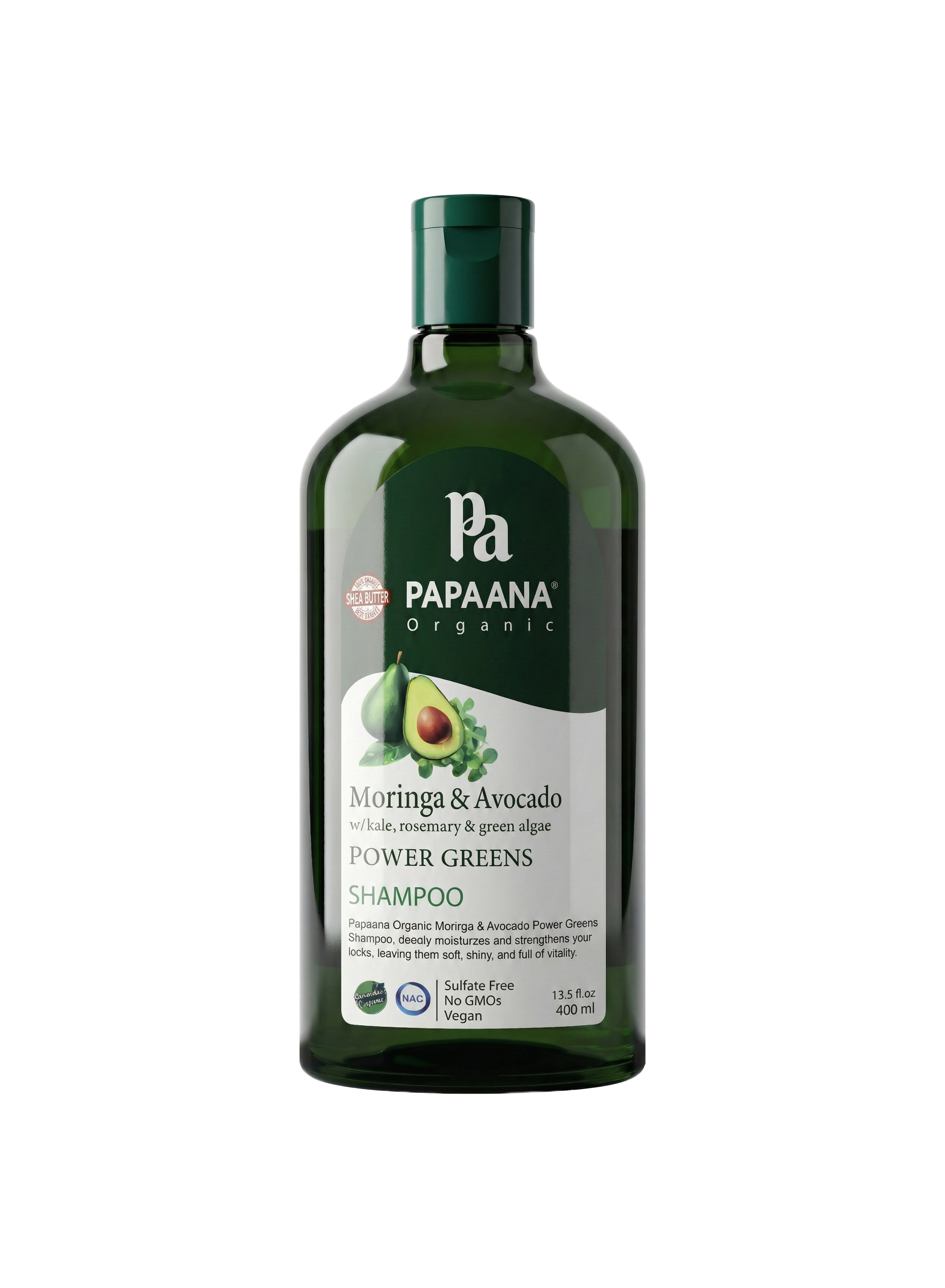 Papaana Organic Moringa & Avocado Shampoo