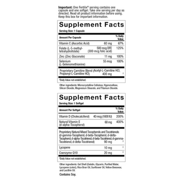 Fertilix Plus Preconceptual Men 30Capsules + 30 Veg