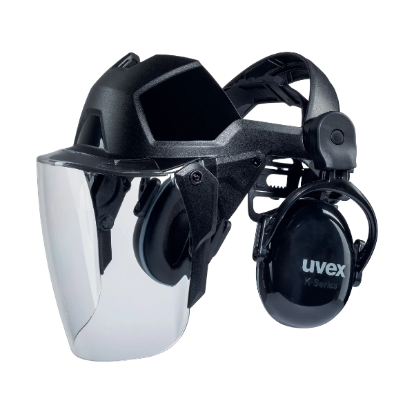 Skydelis apsauginis su ausinėmis UVEX Pheos