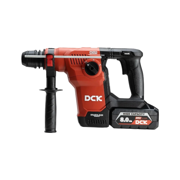 Akumuliatorinis bešepetėlinis perforatorius SDS+, 3,6J, 20V, KRH20V-28R2K, DCK (2x8,0Ah akumuliatorius, įkroviklis)