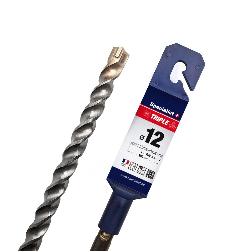 SPECIALIST+ trigub. grąžtas TRIPLE, 12/200x260 mm