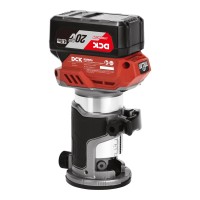 Akumuliatorinė bešepetėlinė freza 20V MAX, KDMP6Z, DCK ( be baterijos ir įkroviklio)