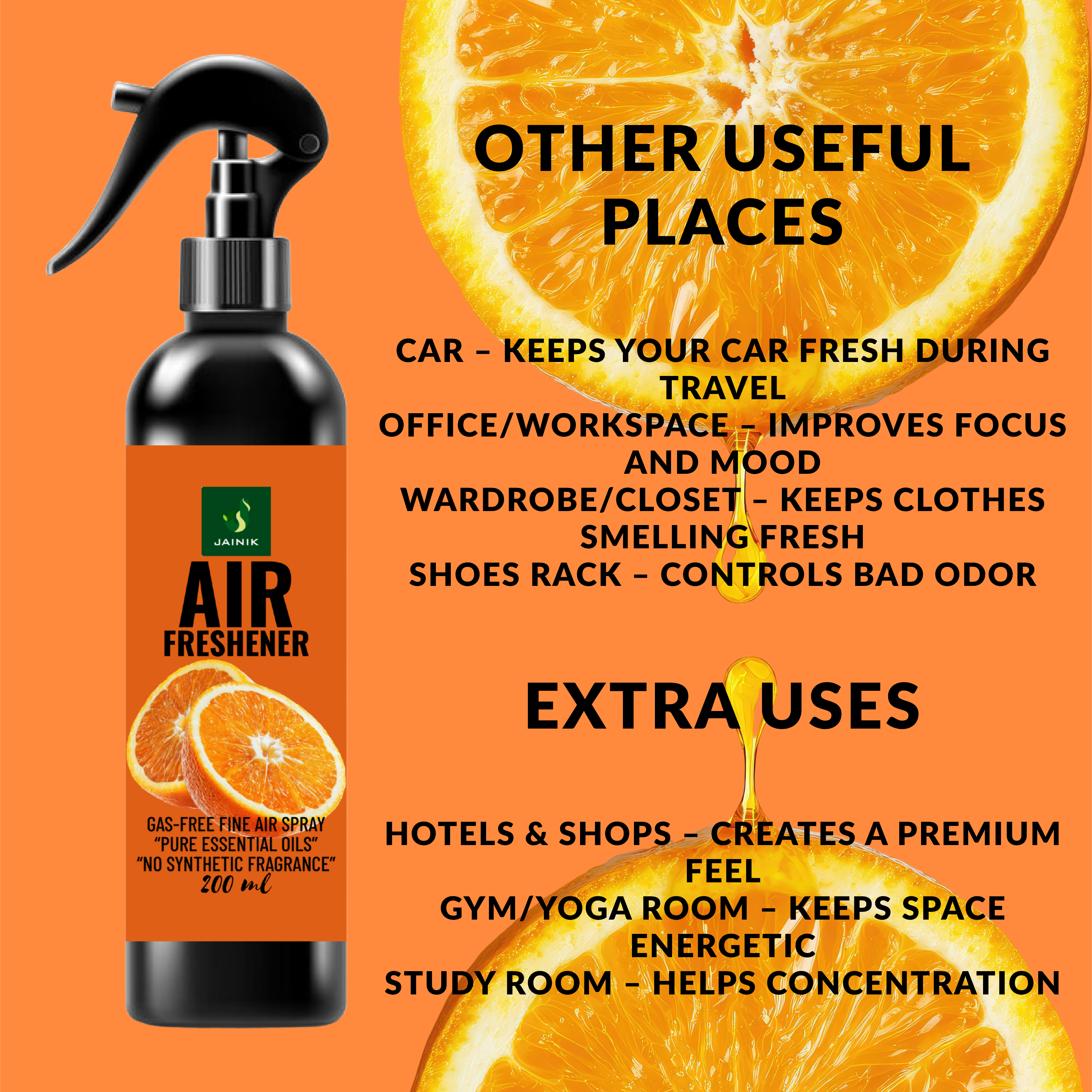 Orange Air Freshener Spray