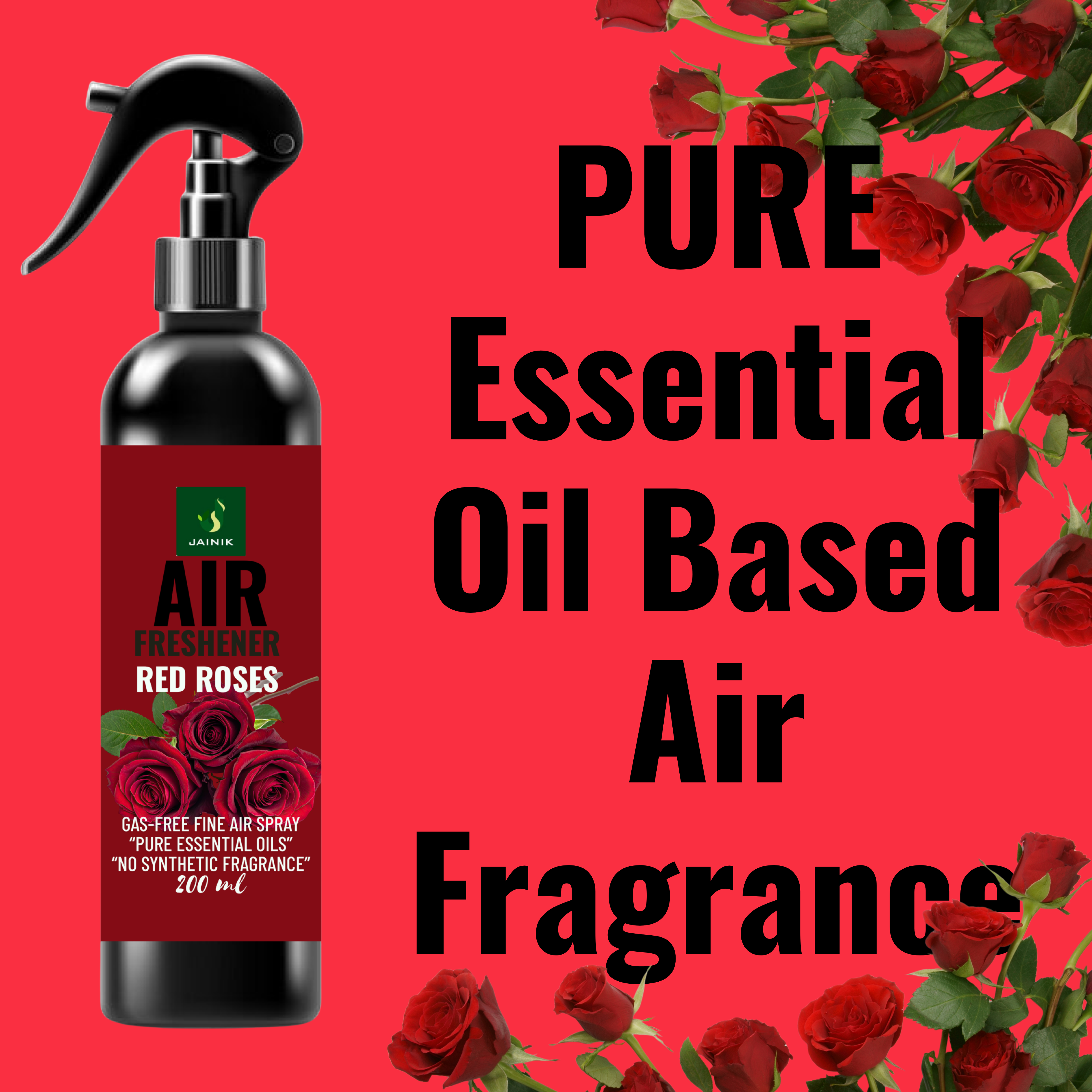2 Red Roses Air Freshener