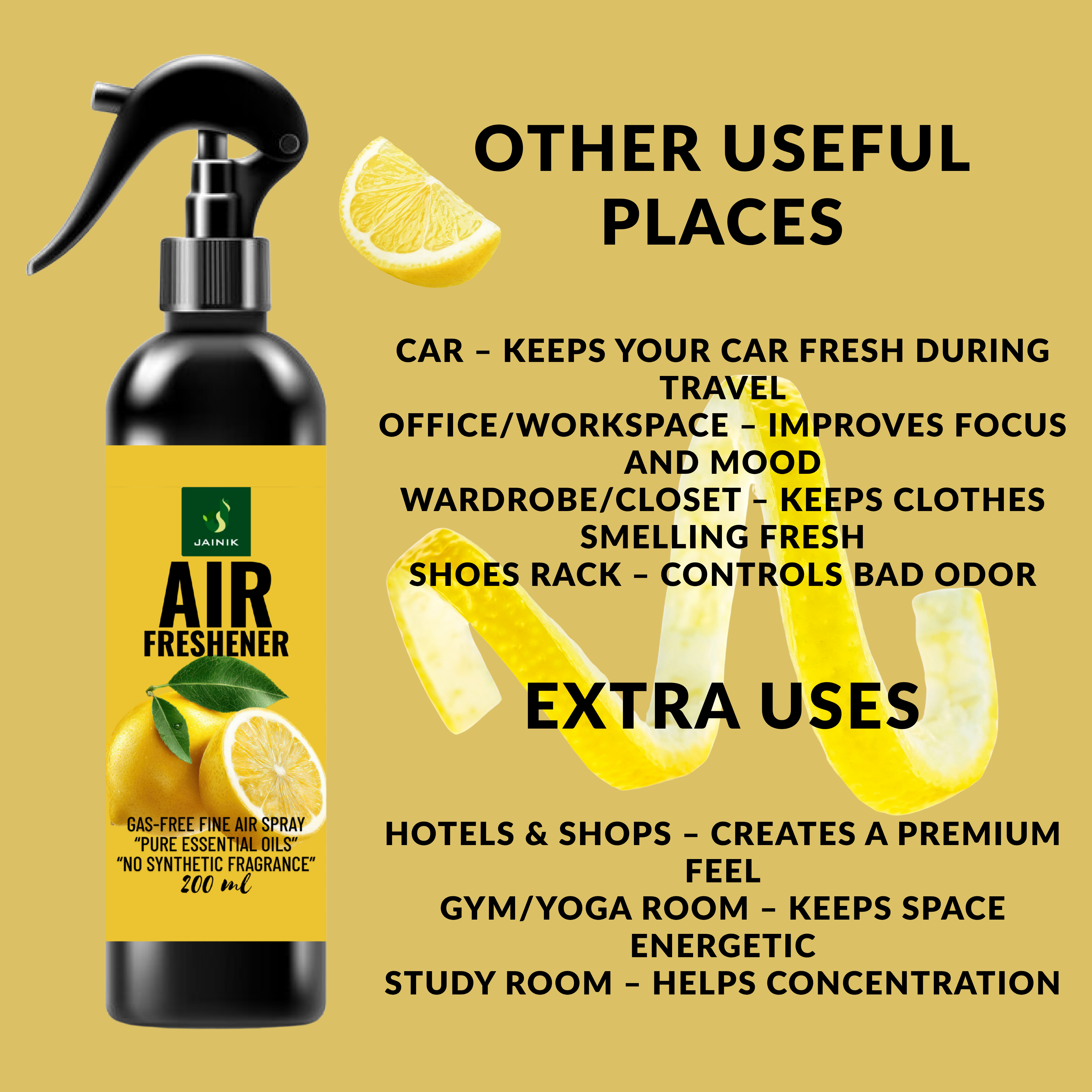 Lemon Air Freshener Spray