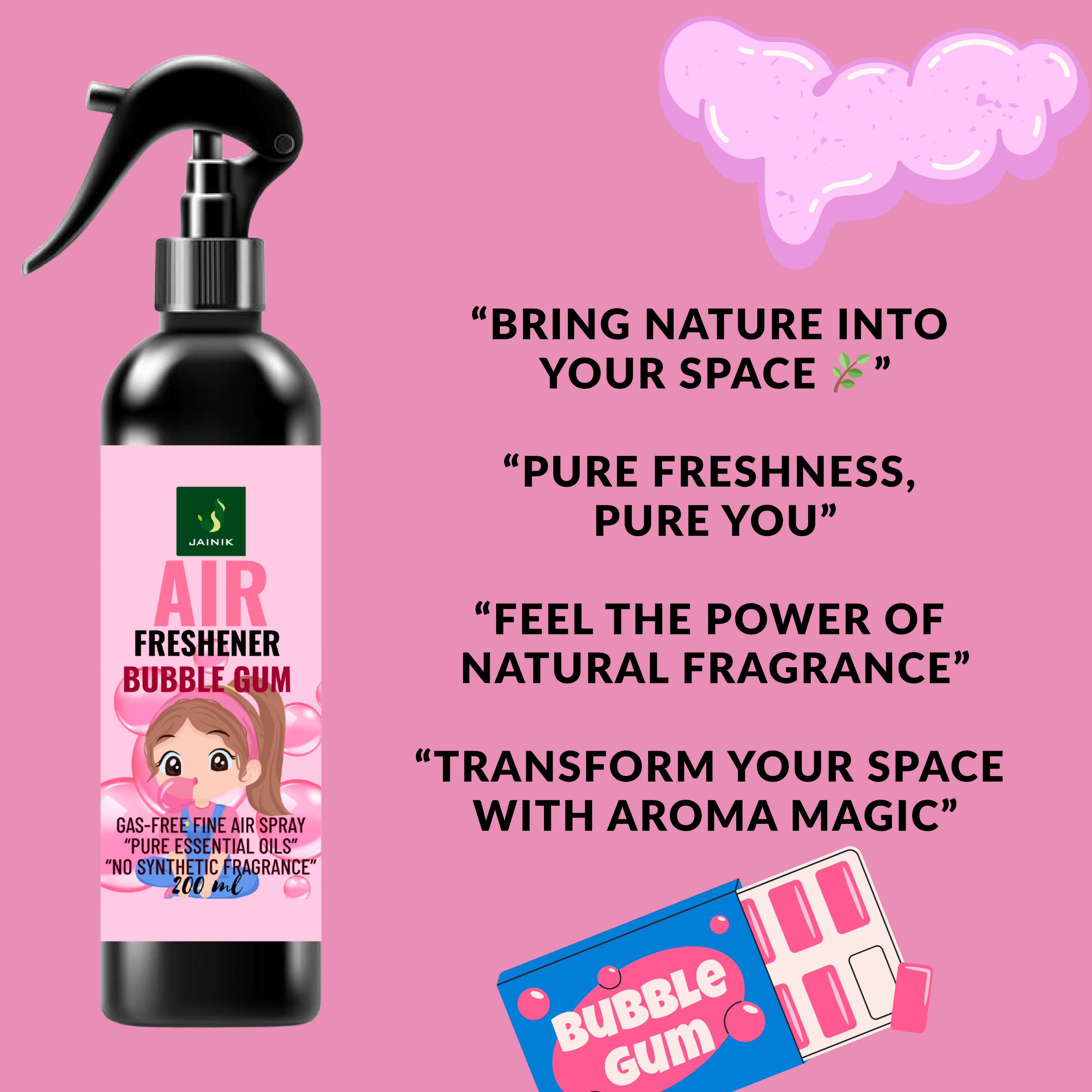 2 Air Freshener Bubble Gum 