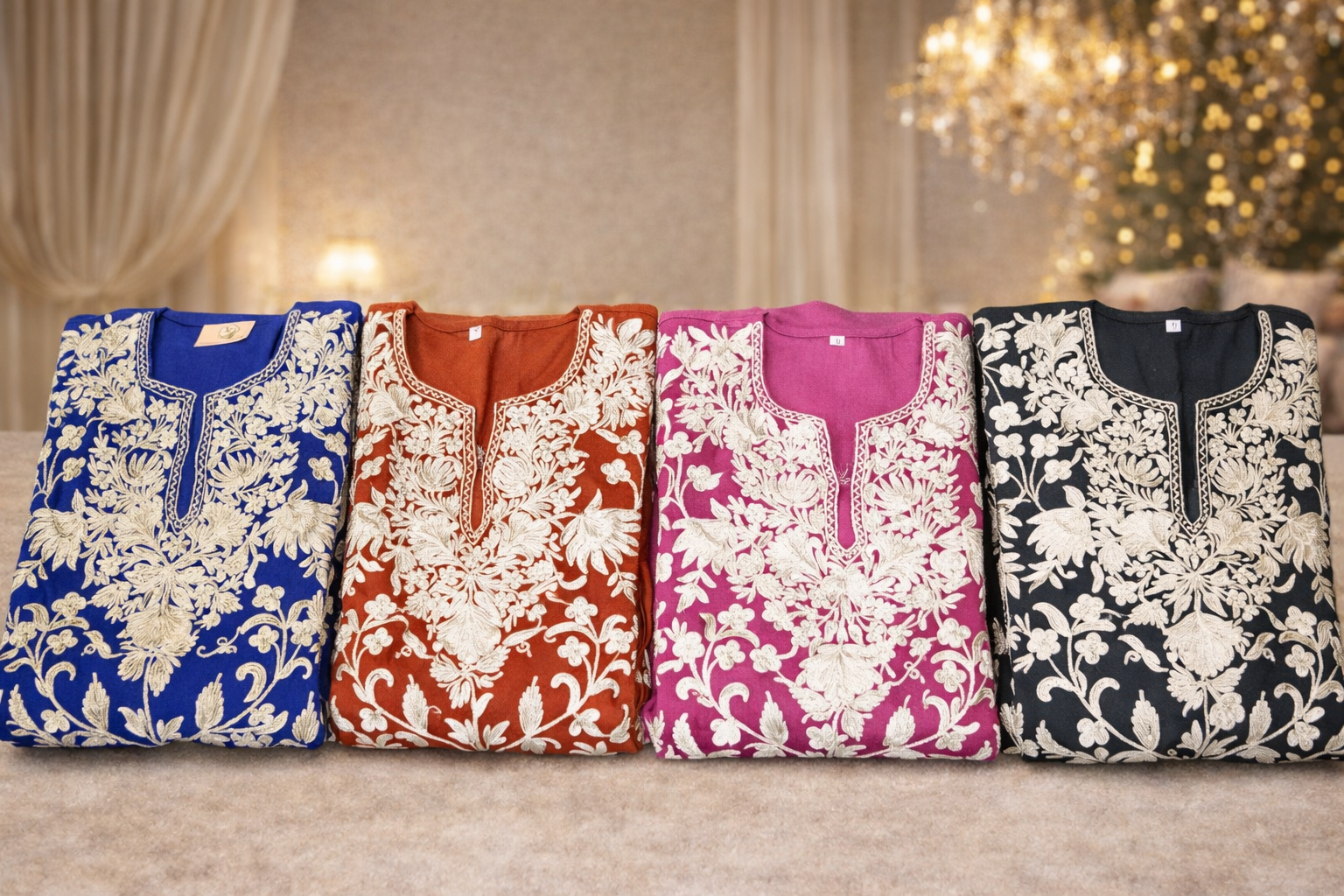 Elegant Kashmiri Embroidered Kurtis