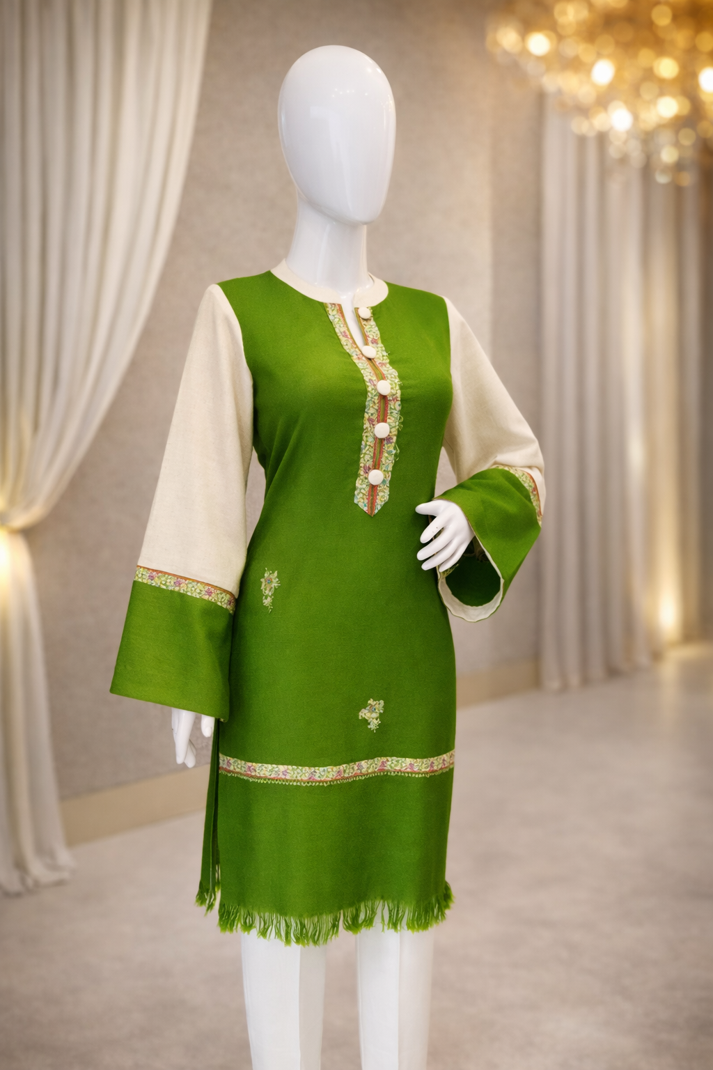 Green Ethnic Kurti