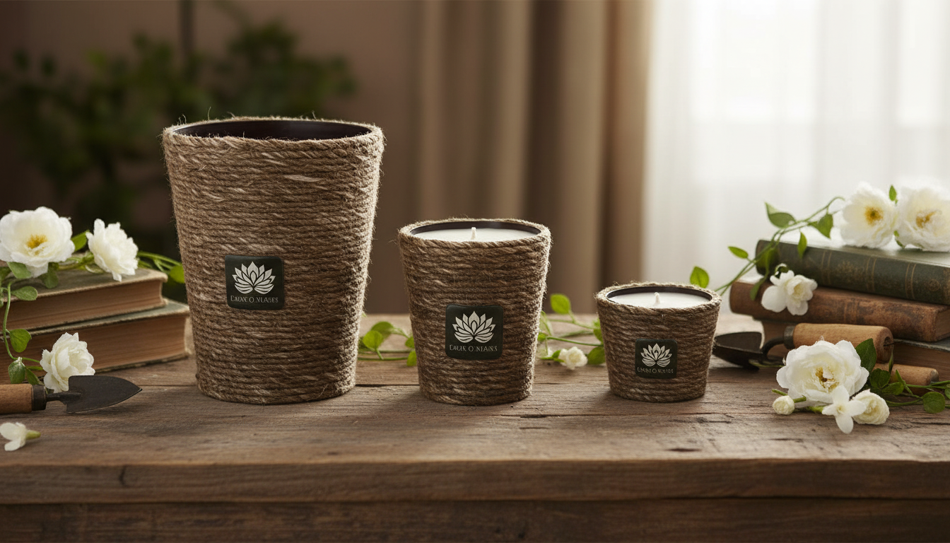 Wool Rope Twine Candle jars