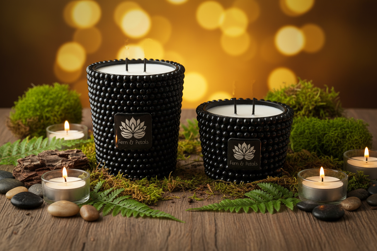 Fern & Petals Luxury Scented Candle Set