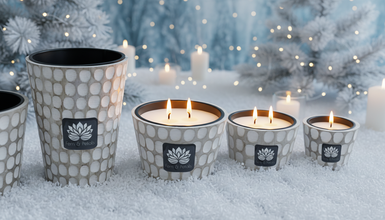 Mango Wood Candle Jar – Hand Carved Wooden Candle
