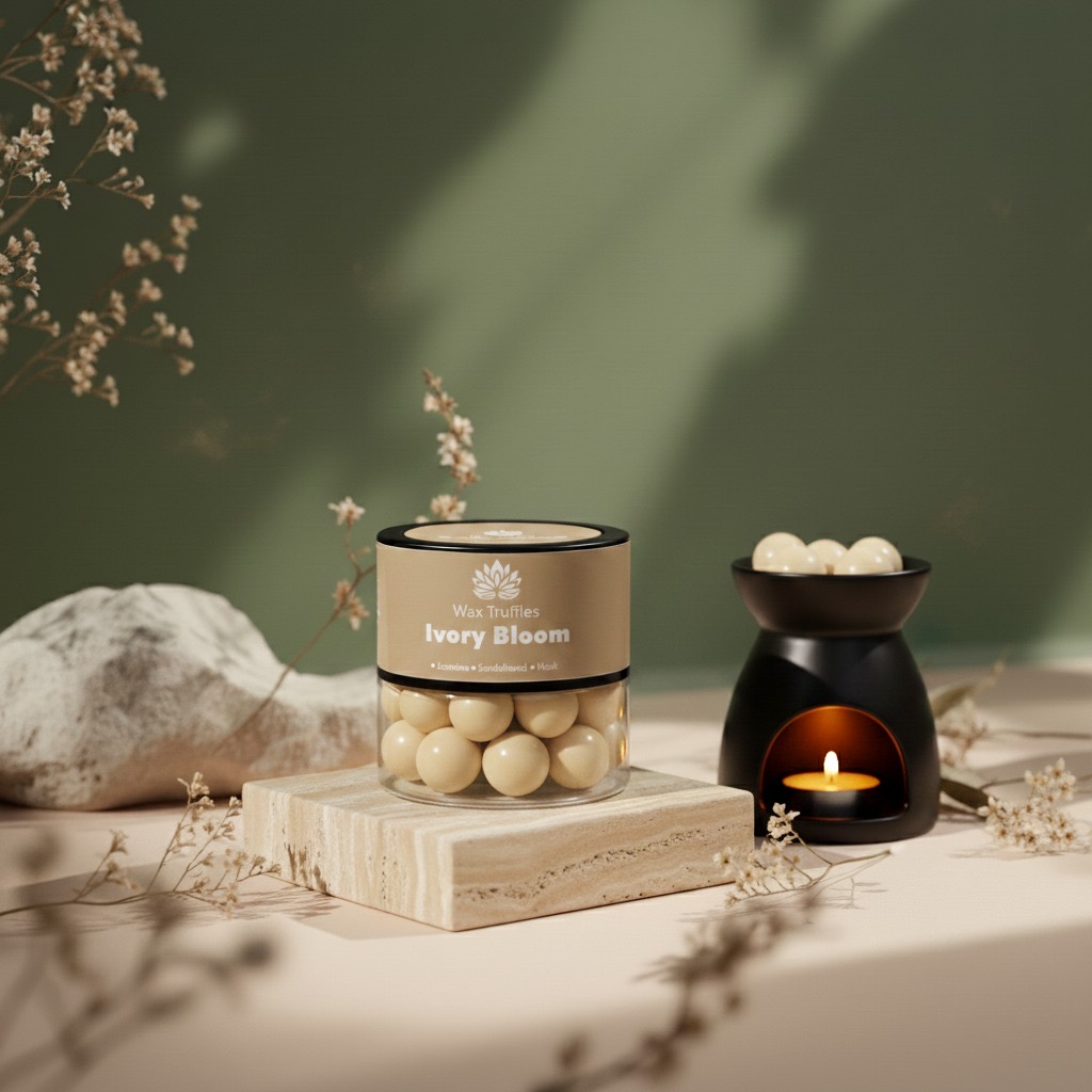 Ivory Bloom Hand-Poured Wax Truffles