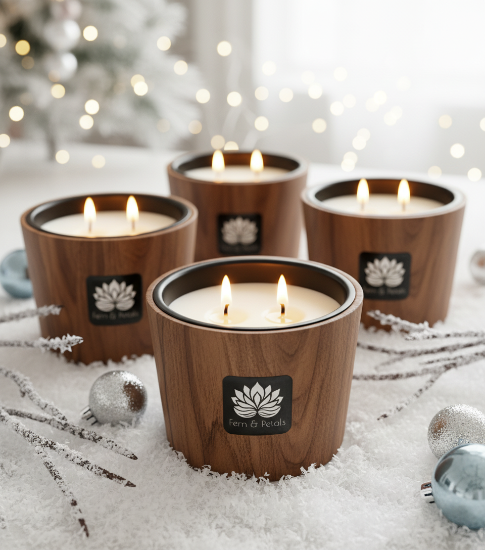 AVOVIVA Acacia Wood Candle Jar