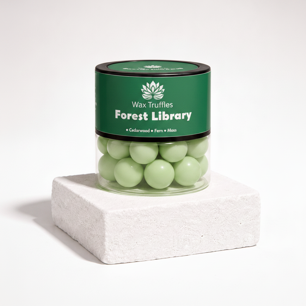 Forest Library Wax Truffles – Cedarwood, Fern & Moss Scented Wax Melts