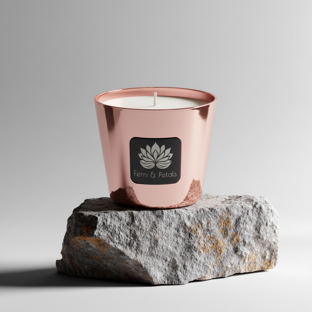 Rose Gold Glow Candle