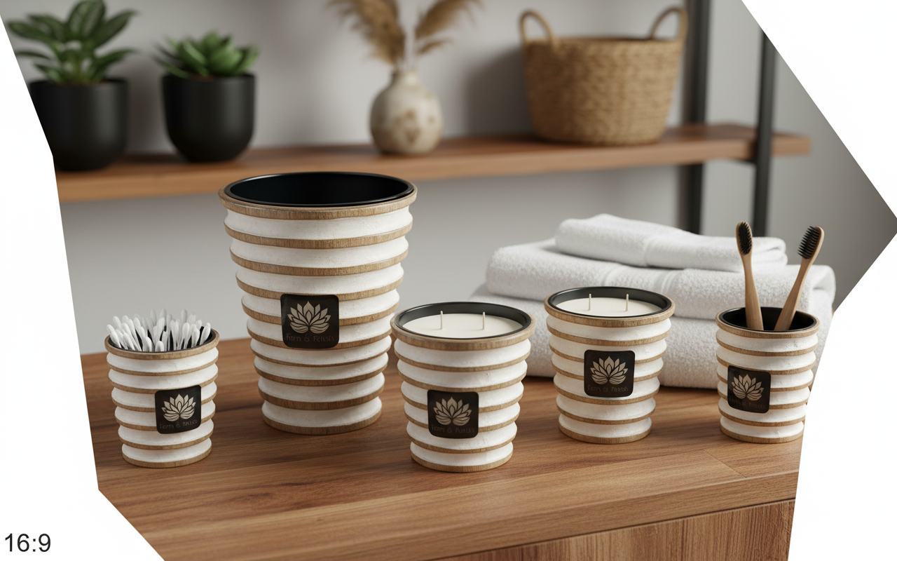 Ridged Mango Wood Candle | Coco Soy Wax | Luxury Home Candle – AVOVIVA
