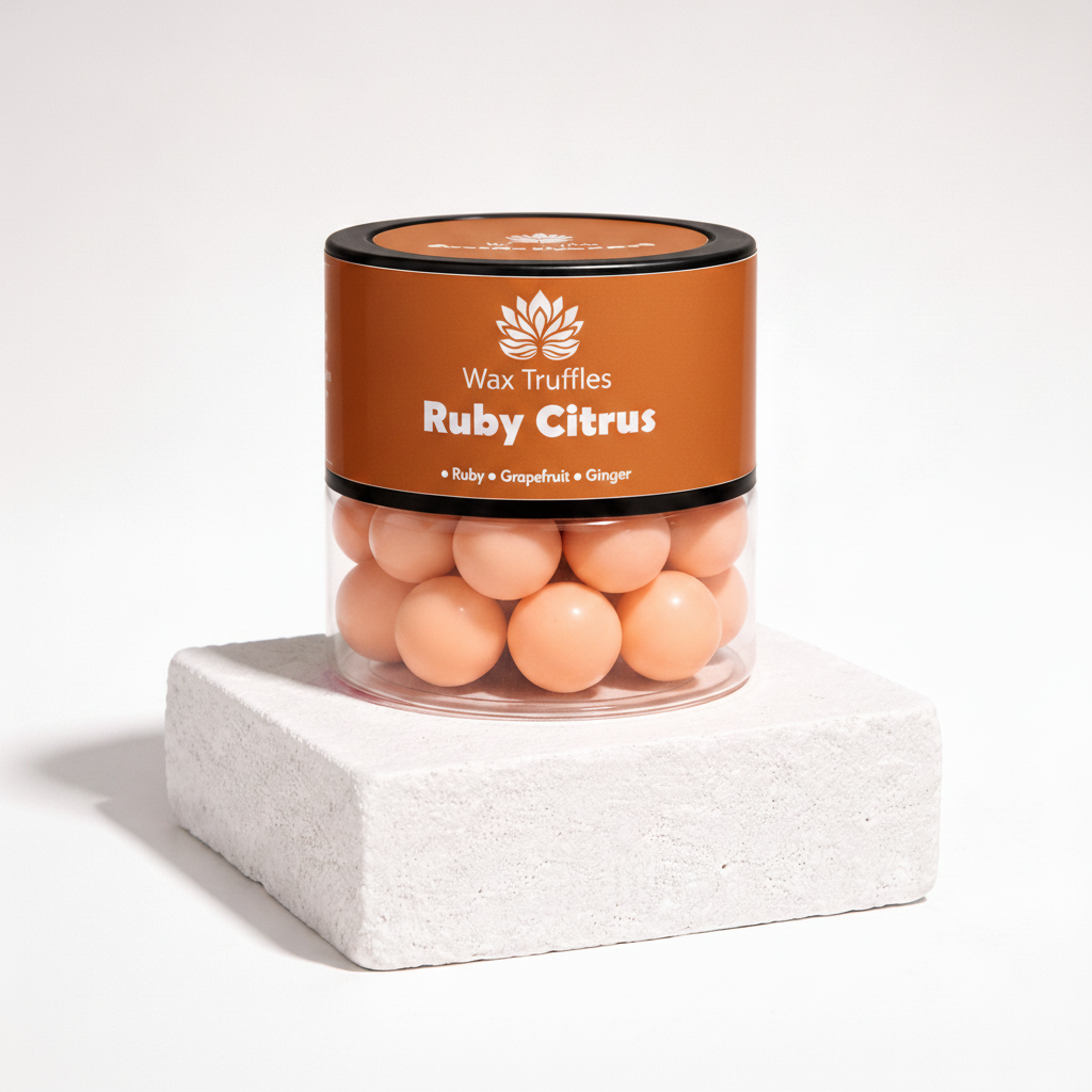 Ruby Citrus Wax Truffles – Grapefruit & Ginger Glow