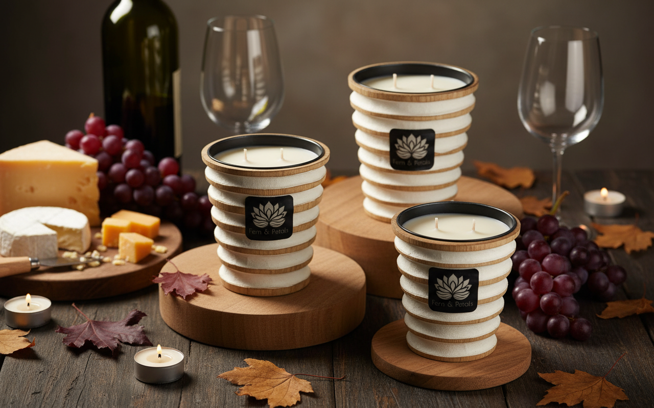 Ridged Mango Wood Candle | Coco Soy Wax | Luxury Home Candle – AVOVIVA