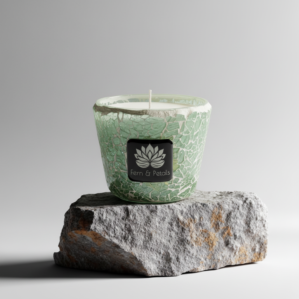Verdure — Sage Crackle Mosaic Candle