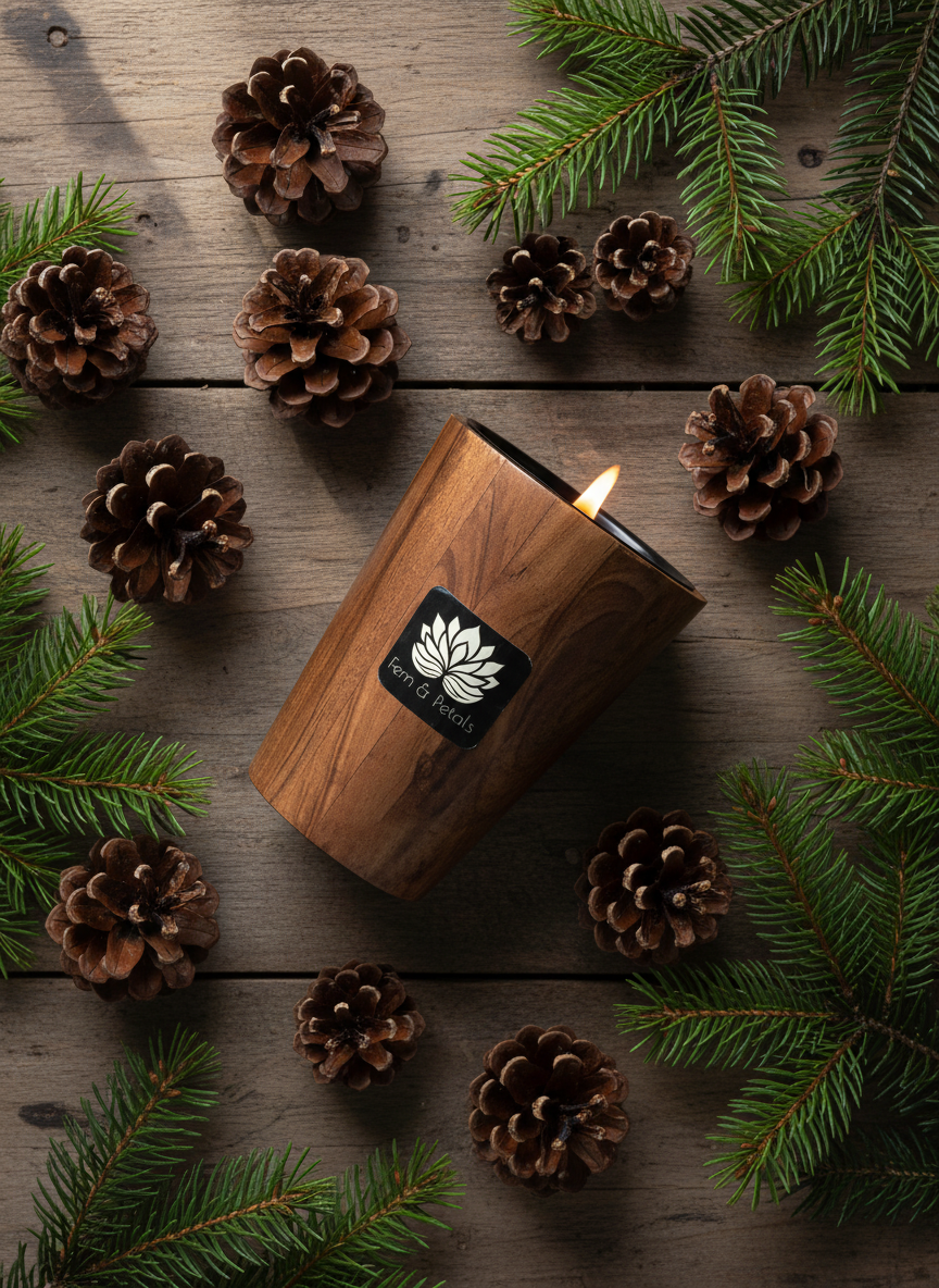 AVOVIVA Acacia Wood Candle Jar