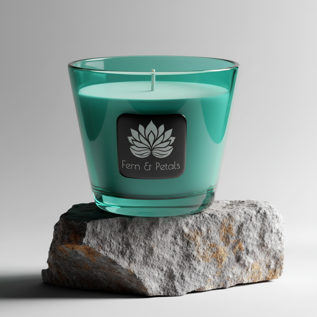 Ocean Green Glow Candle