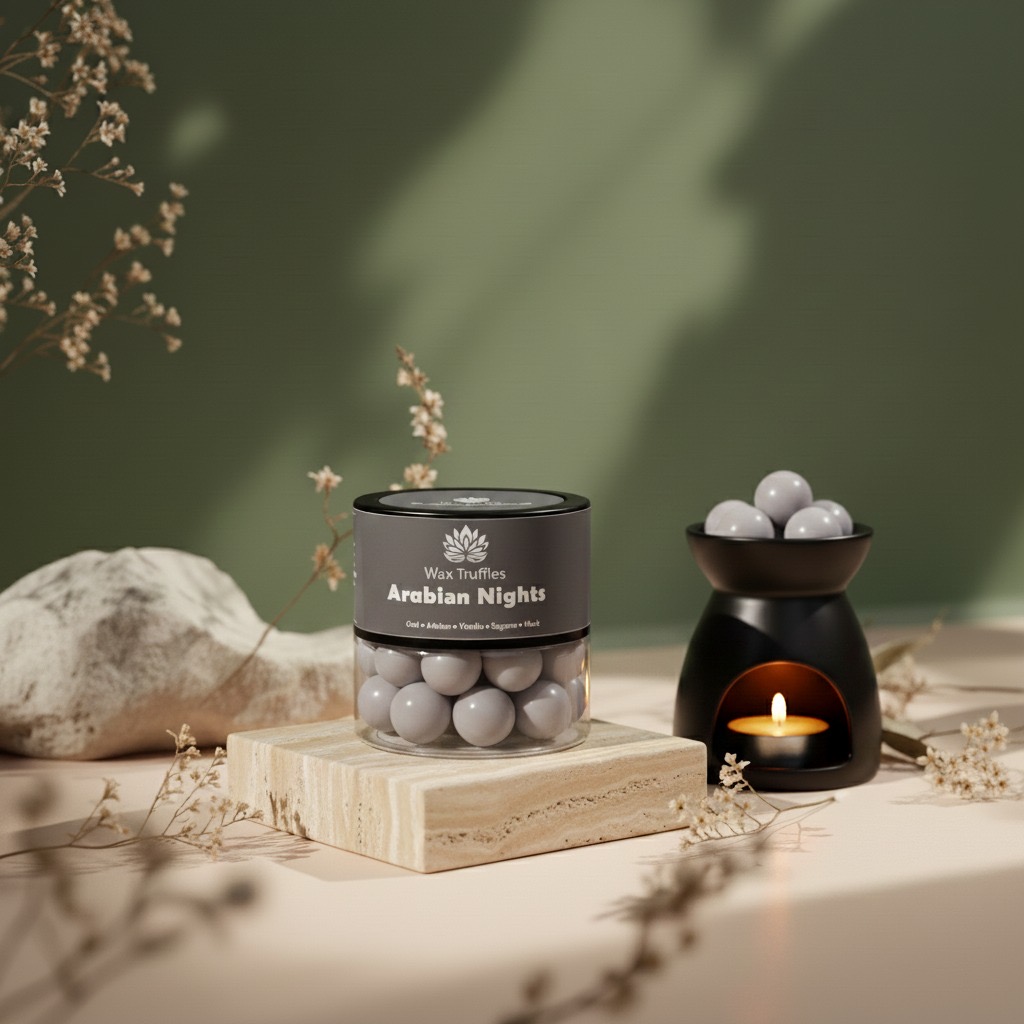 Arabian Nights Wax Truffles – Oud, Sandalwood & Cedarwood Luxury Melt