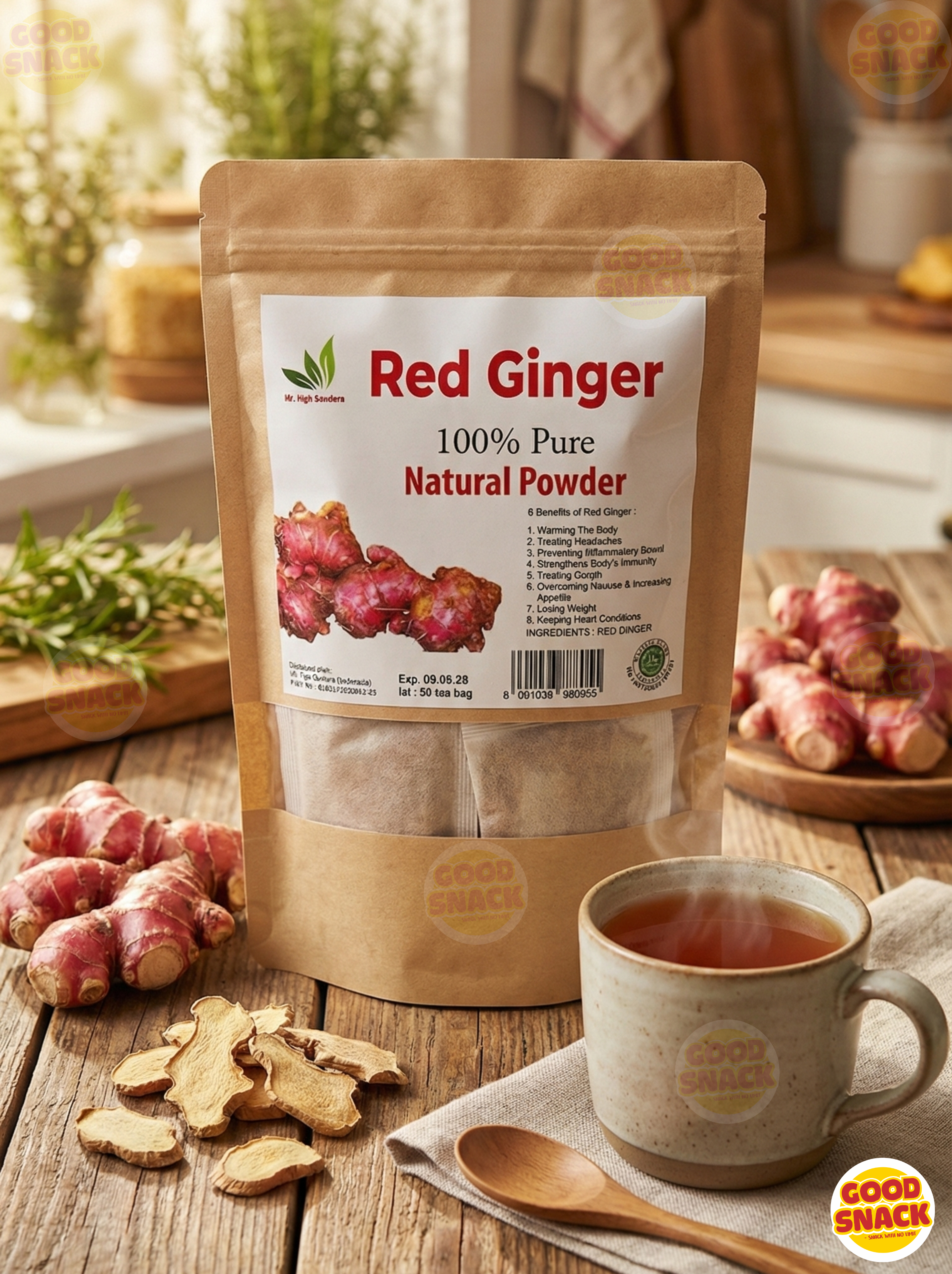 Red Ginger Tea (50 Tea Bag)