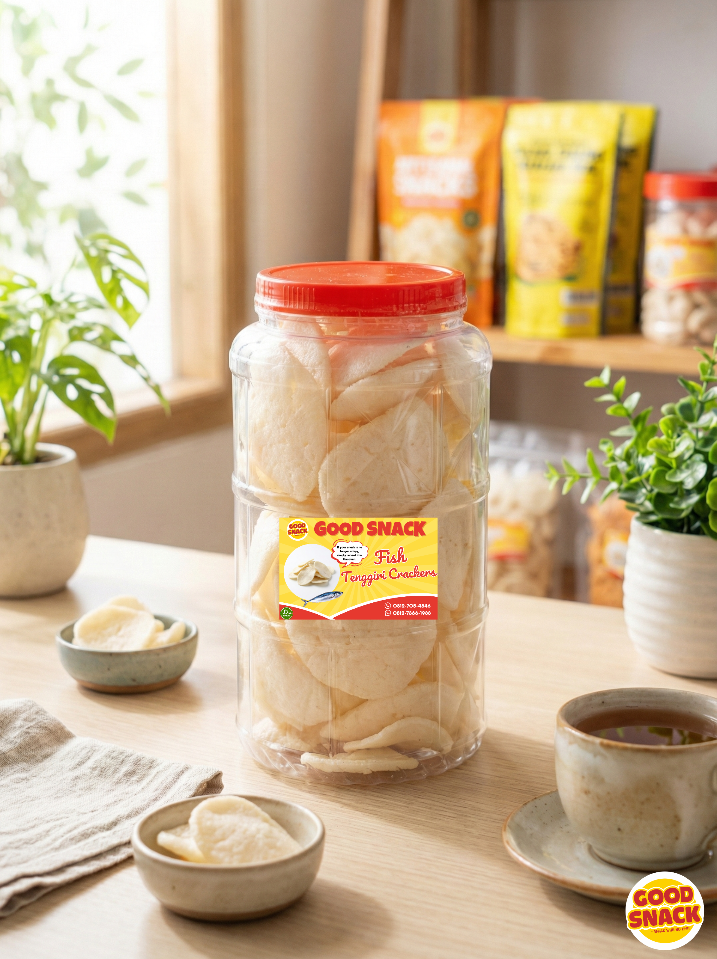 Fish Tenggiri Crackers Jar