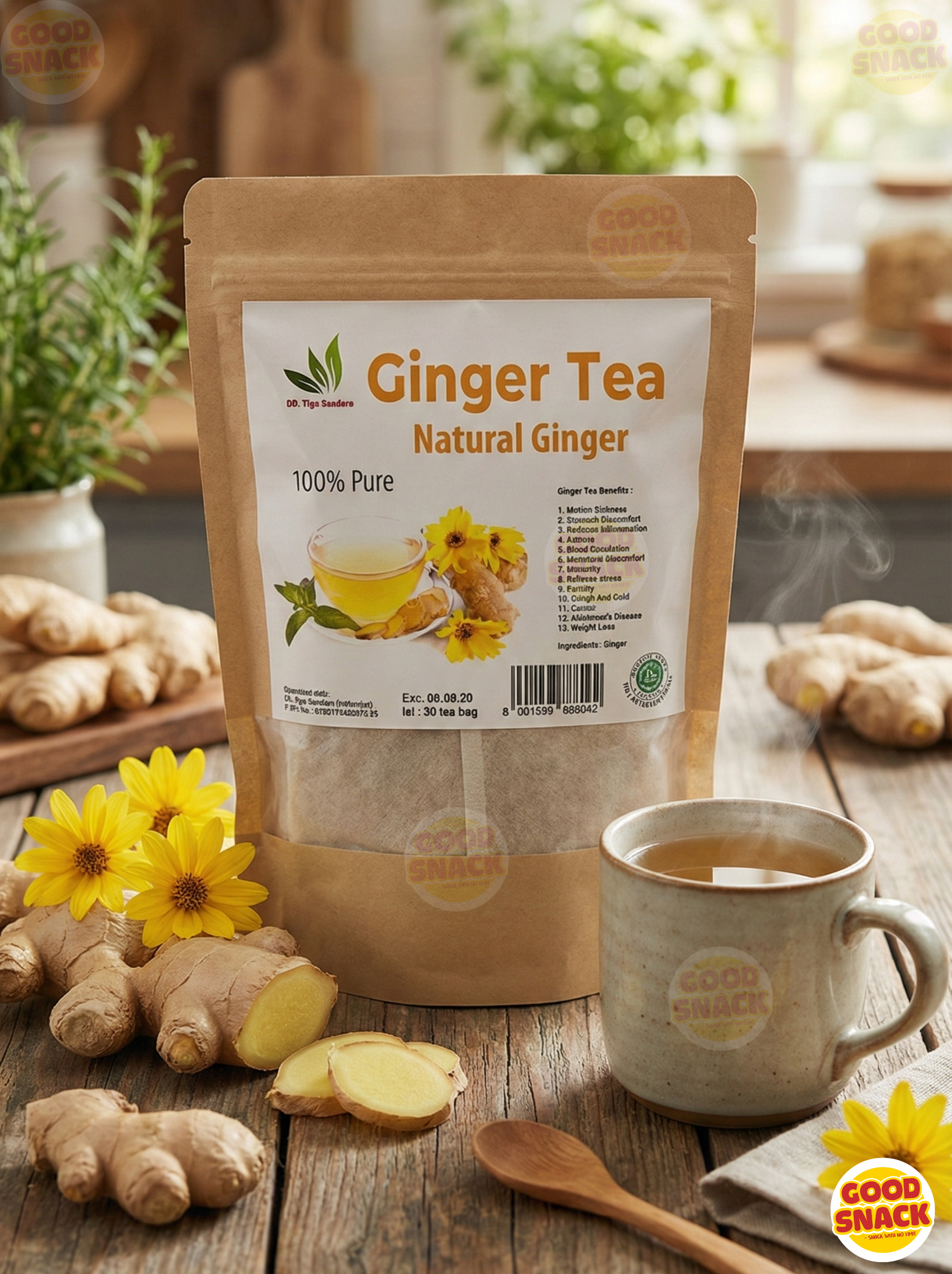 Ginger Tea Original (50 Tea Bag)