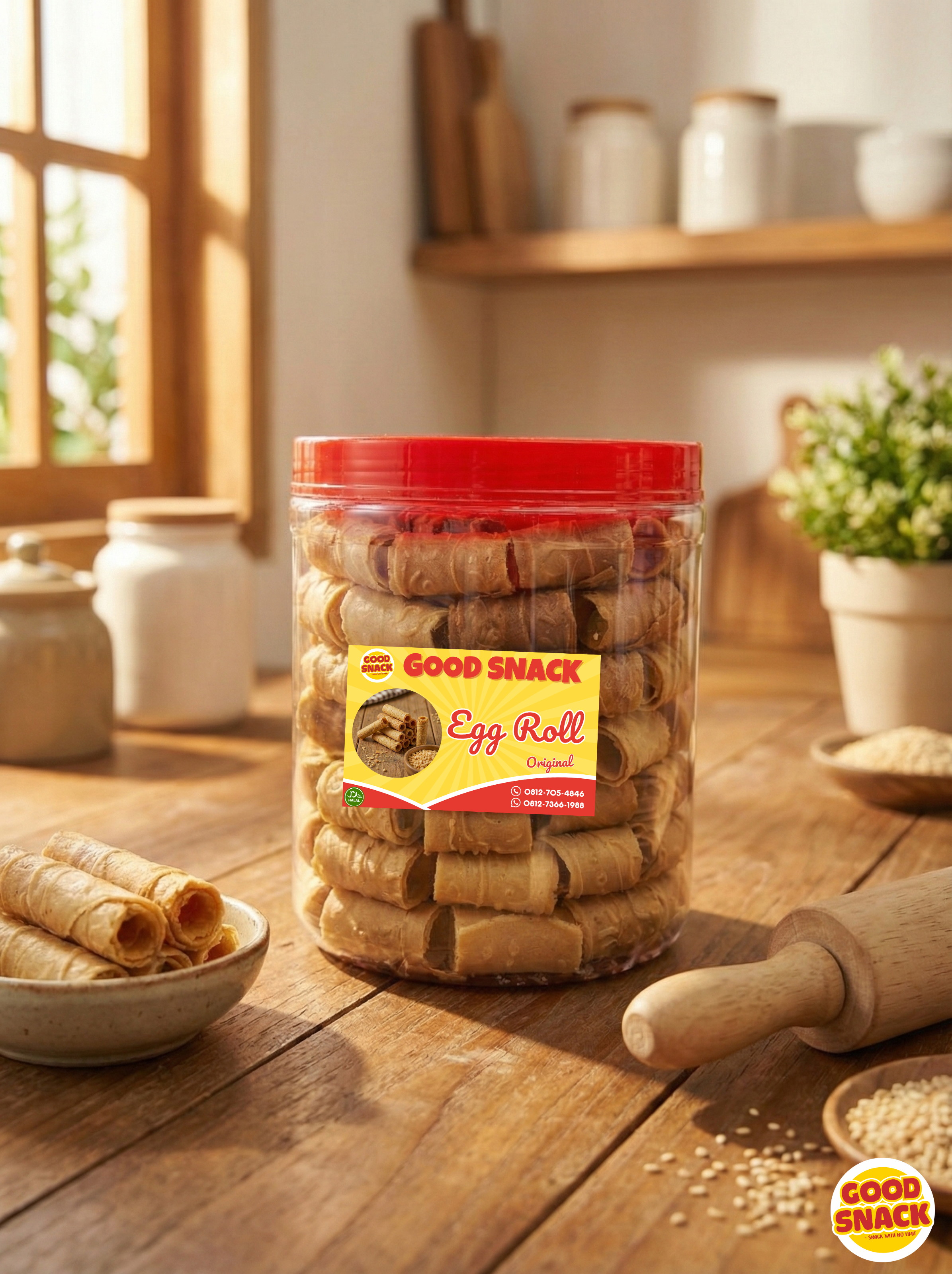 Kue Rokok Original (Traditional Egg Roll)